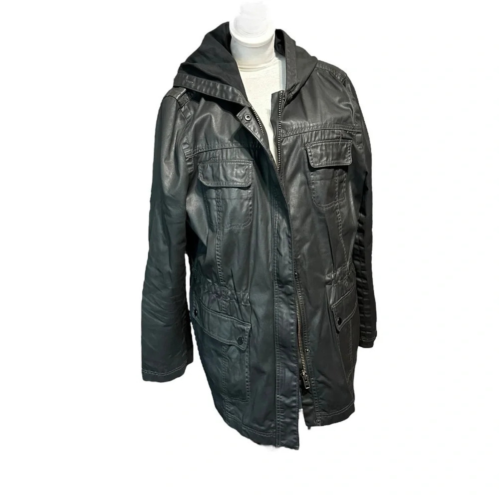 Caslon women's XL black utility coat